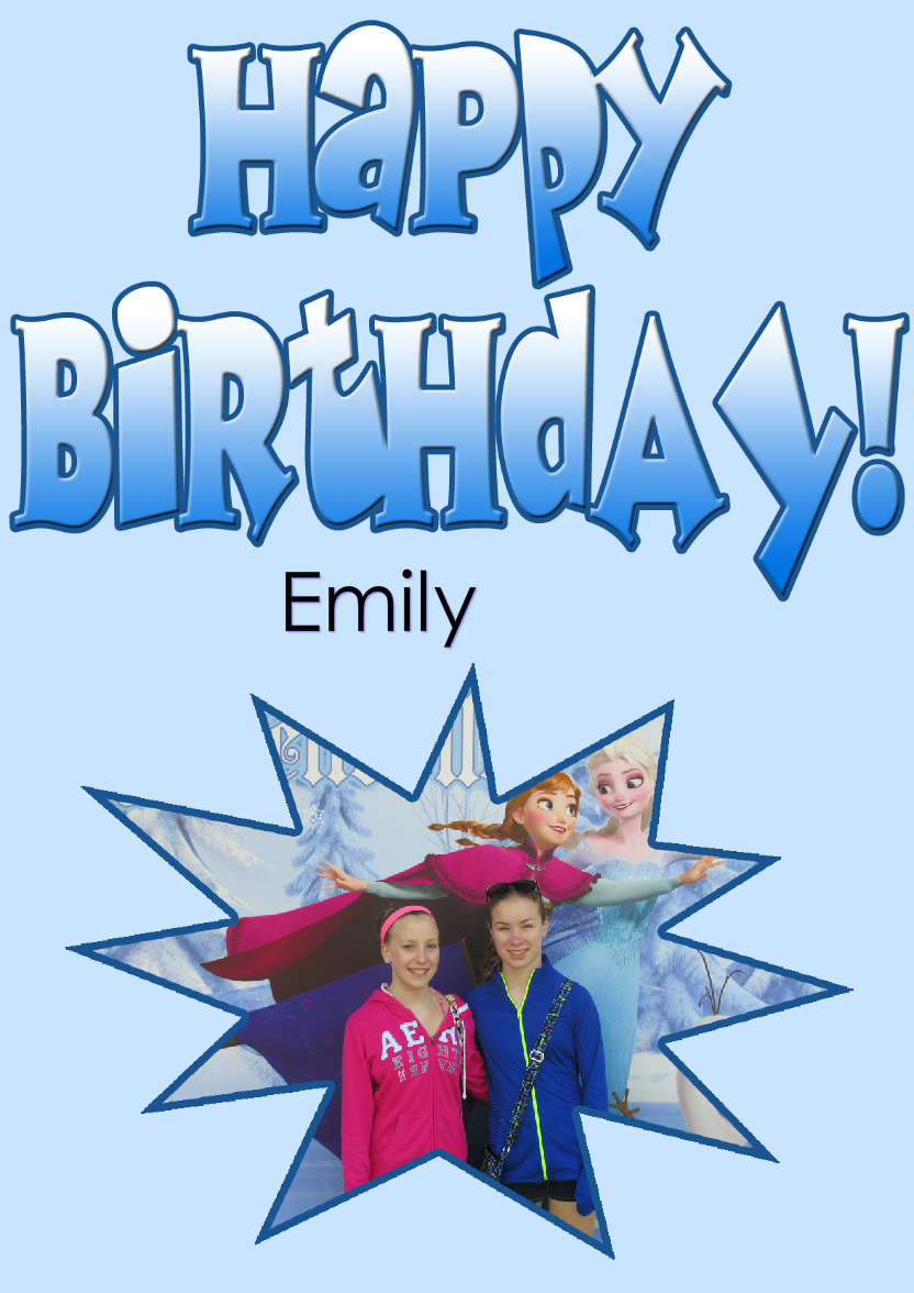 Smash Frame Birthday Card - card made with Crafty Bob's Card Creator