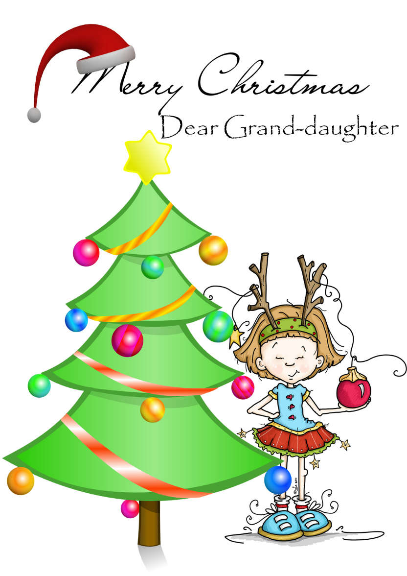 Decorating the Christmas Tree - card made with Crafty Bob's Card Creator