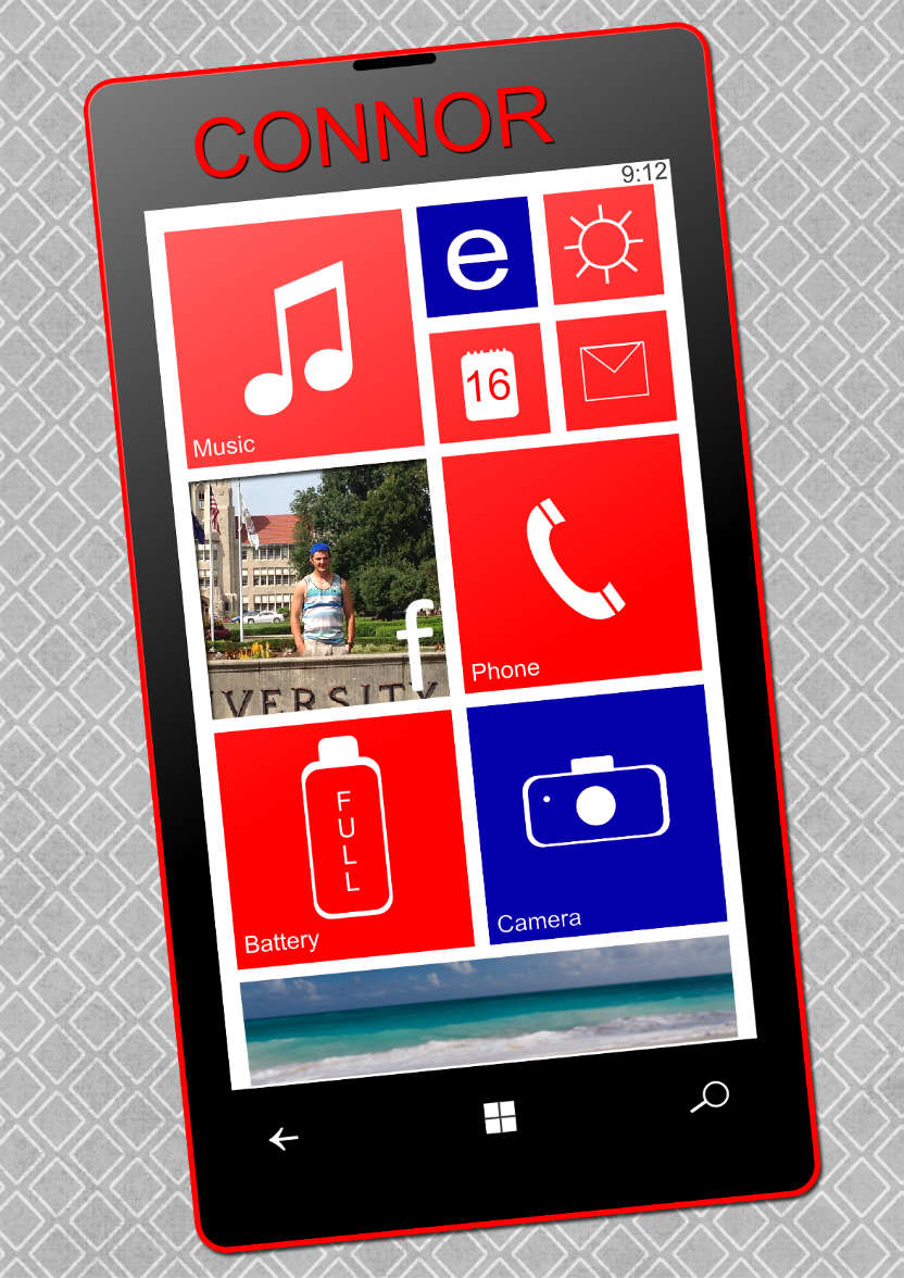 Smart Phone Card Male - card made with Crafty Bob's Card Creator