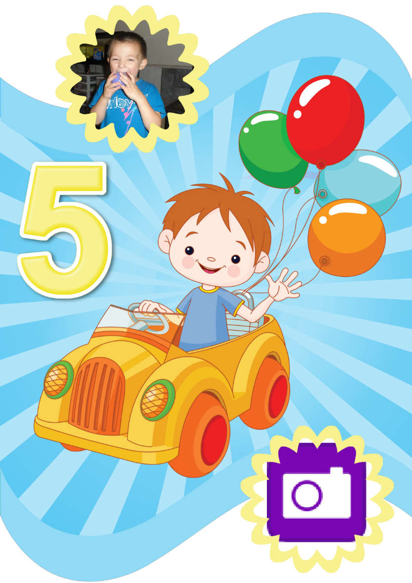 5 Today - card made with Crafty Bob's Card Creator