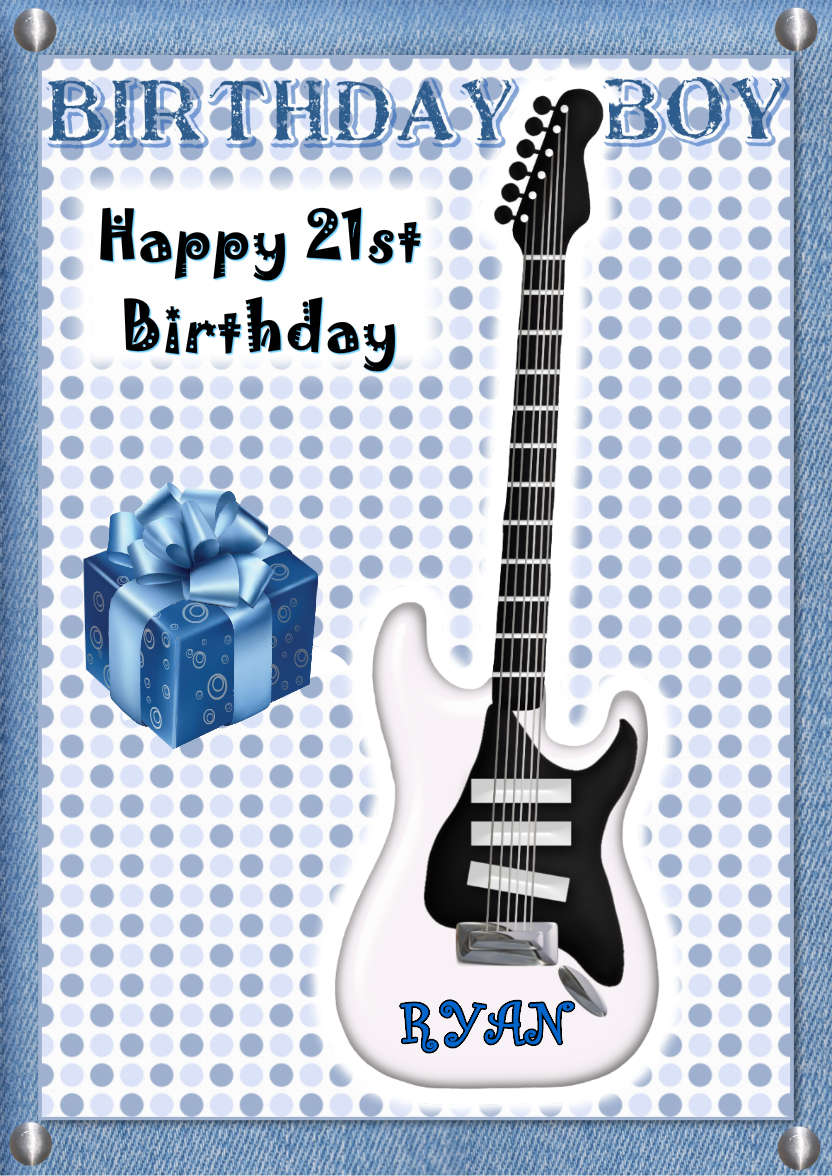Guitar Fan - card made with Crafty Bob's Card Creator