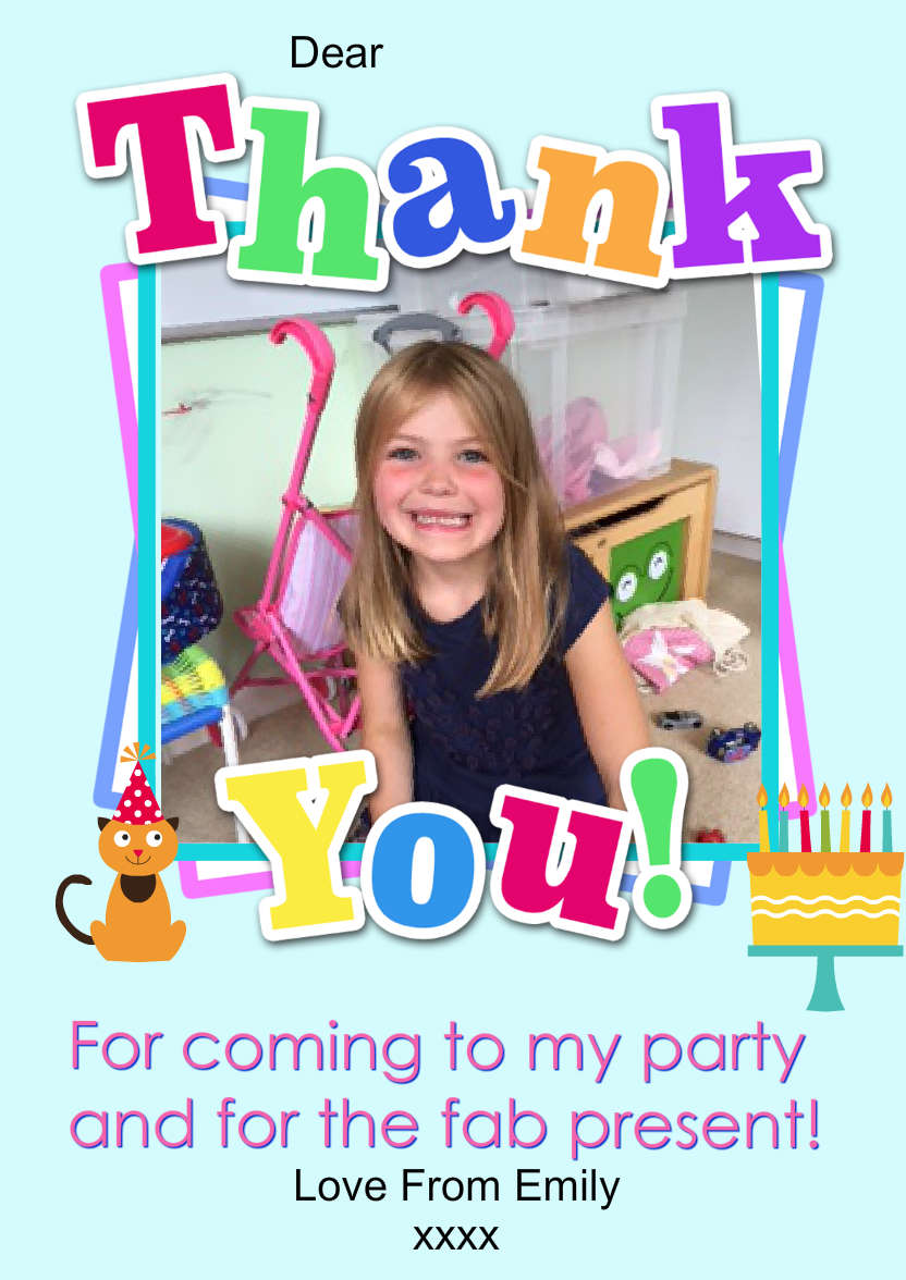 Thank You Aperture Card Front - card made with Crafty Bob's Card Creator