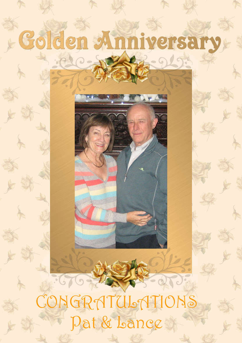 50 Golden Years Roses - card made with Crafty Bob's Card Creator