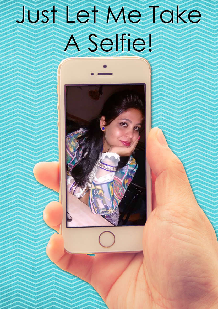 Selfie Mobile Phone Card - card made with Crafty Bob's Card Creator