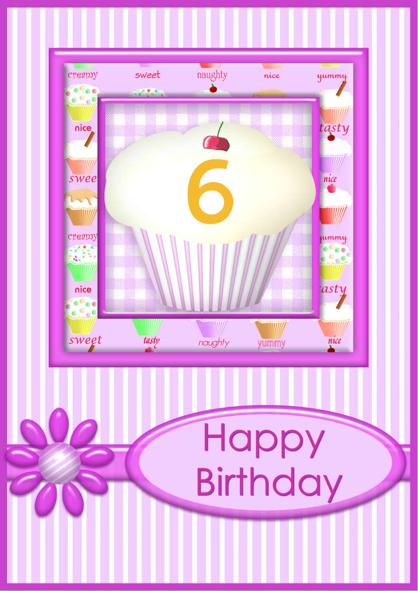 Cupcake - card made with Crafty Bob's Card Creator