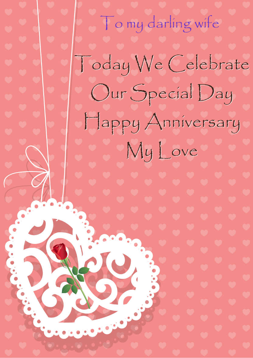 Hanging Lace Heart Card Front - card made with Crafty Bob's Card Creator