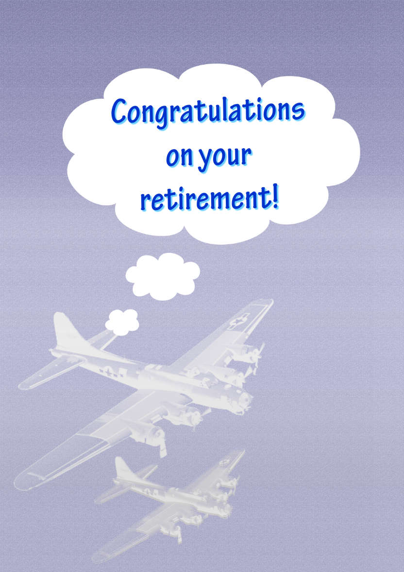Flying High - card made with Crafty Bob's Card Creator