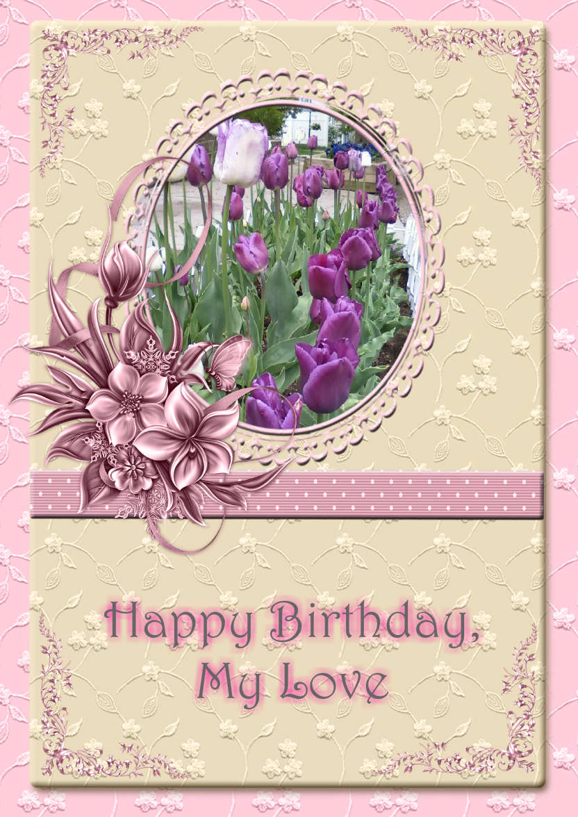 Lovely Female Design for Lots of Occasions - card made with Crafty Bob's Card Creator