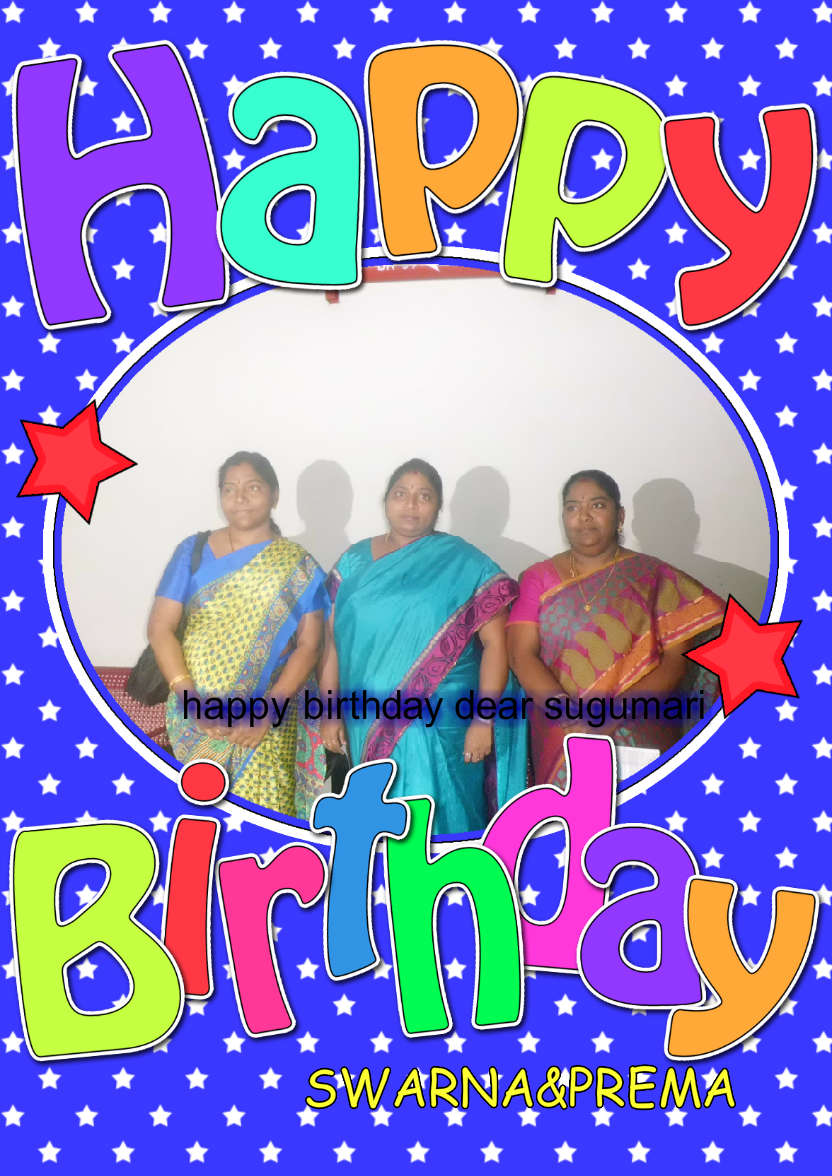 Birthday Stars Photo Upload Card - card made with Crafty Bob's Card Creator