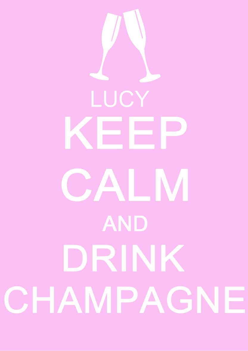 Keep Calm and Drink Champagne - card made with Crafty Bob's Card Creator