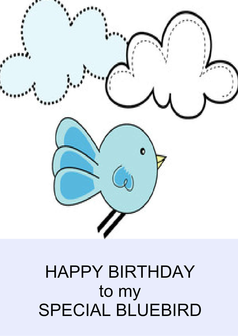 Light Blue Plain Background - card made with Crafty Bob's Card Creator