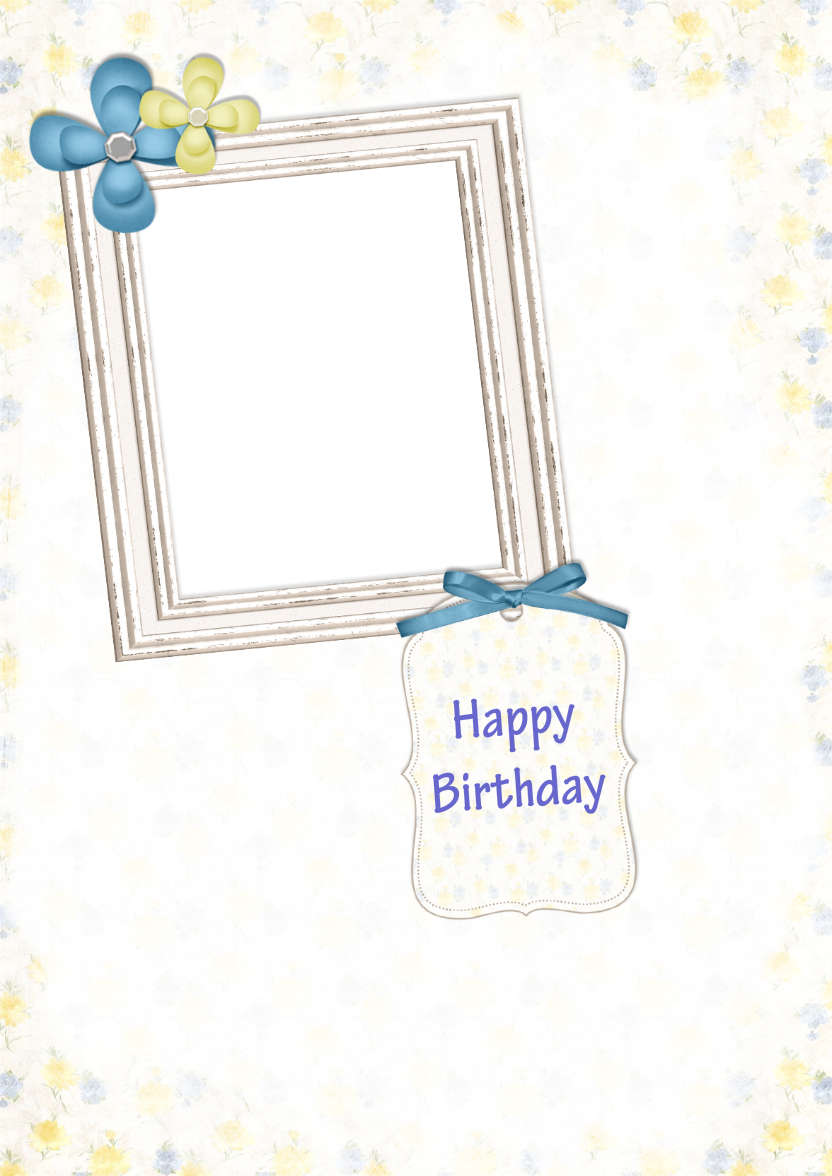 Shabby Chic Frame Card - card made with Crafty Bob's Card Creator