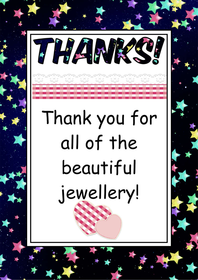 Thank You Stars Card Front - card made with Crafty Bob's Card Creator