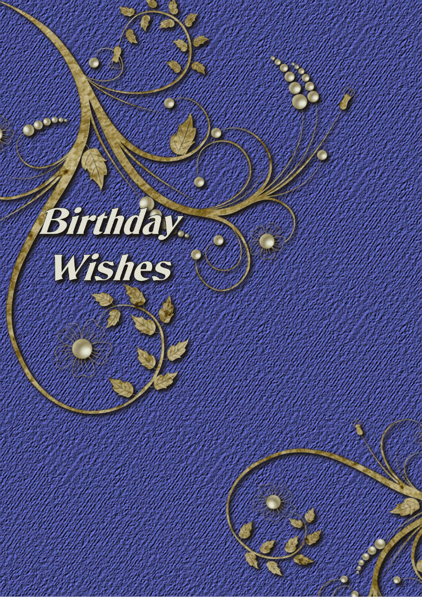 Golden Leaf - Birthday Card - card made with Crafty Bob's Card Creator