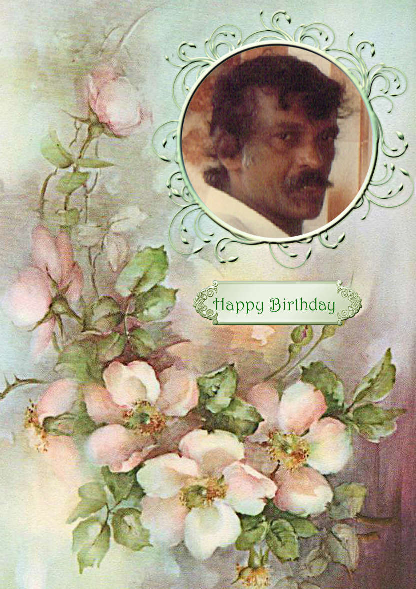 Wild Roses - card made with Crafty Bob's Card Creator