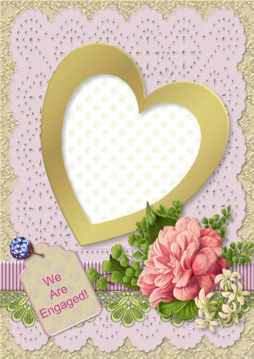 Open Heart Photo Card - card made with Crafty Bob's Card Creator