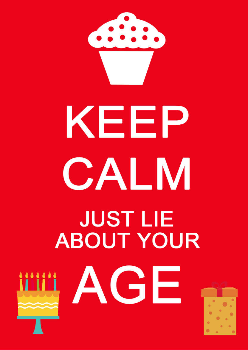 Keep Calm Just Lie - card made with Crafty Bob's Card Creator