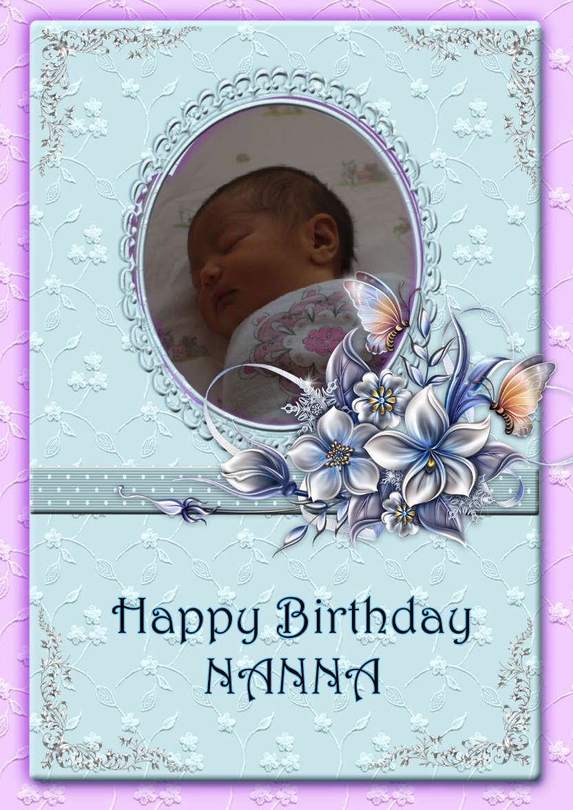 Lacy and Floral Design for Many Occasions #5 - card made with Crafty Bob's Card Creator