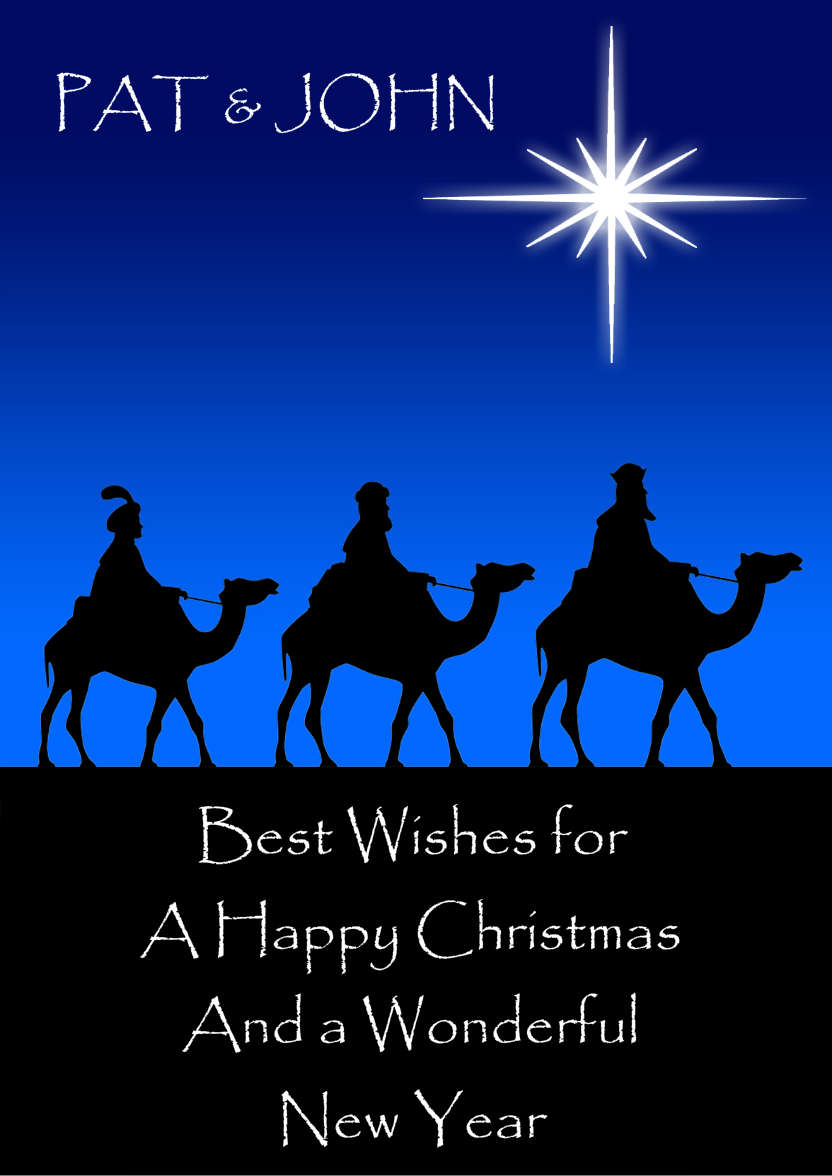 Star of Bethlehem - card made with Crafty Bob's Card Creator