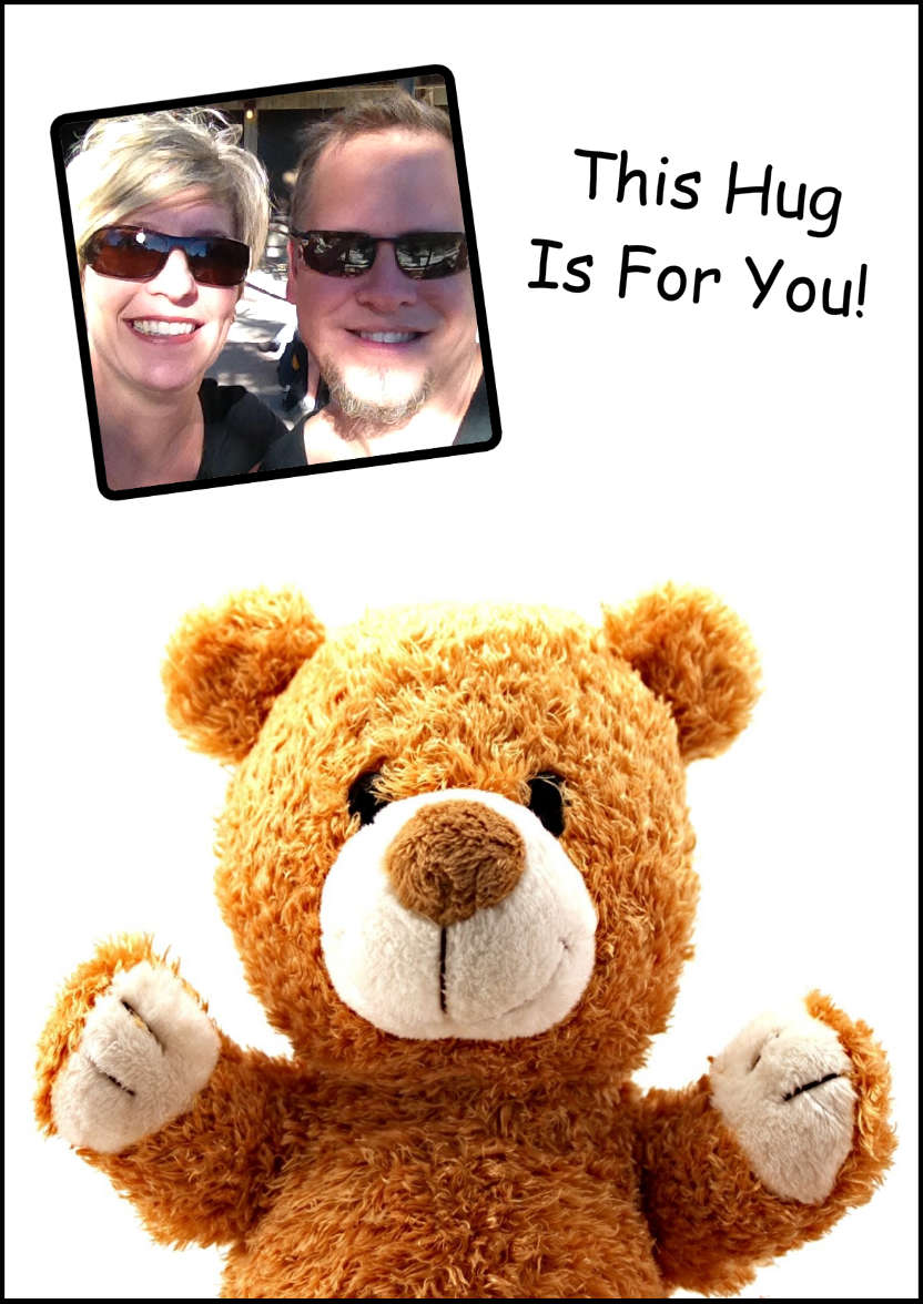 Bear Hug Aperture Card - card made with Crafty Bob's Card Creator