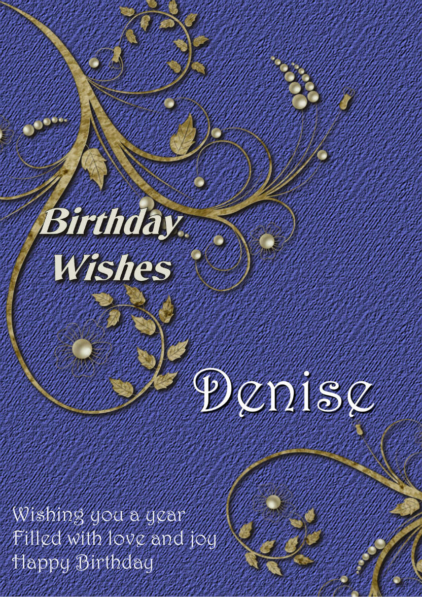 Golden Leaf - Birthday Card - card made with Crafty Bob's Card Creator