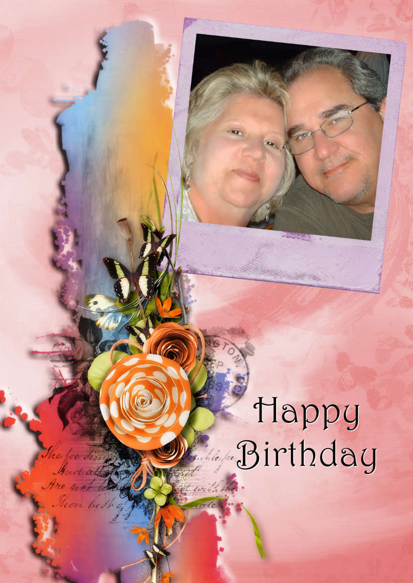 Butterfly Cluster - card made with Crafty Bob's Card Creator