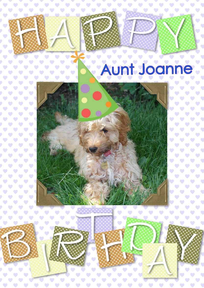 Cute Birthday - card made with Crafty Bob's Card Creator