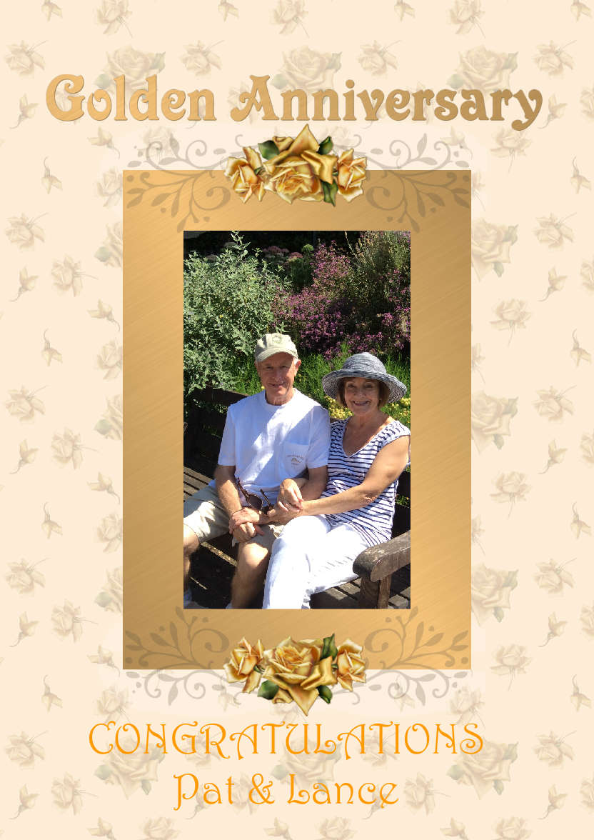 50 Golden Years Roses - card made with Crafty Bob's Card Creator