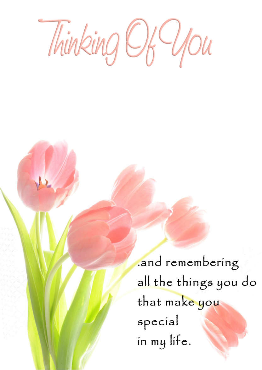 Thinking of You Tulips - card made with Crafty Bob's Card Creator