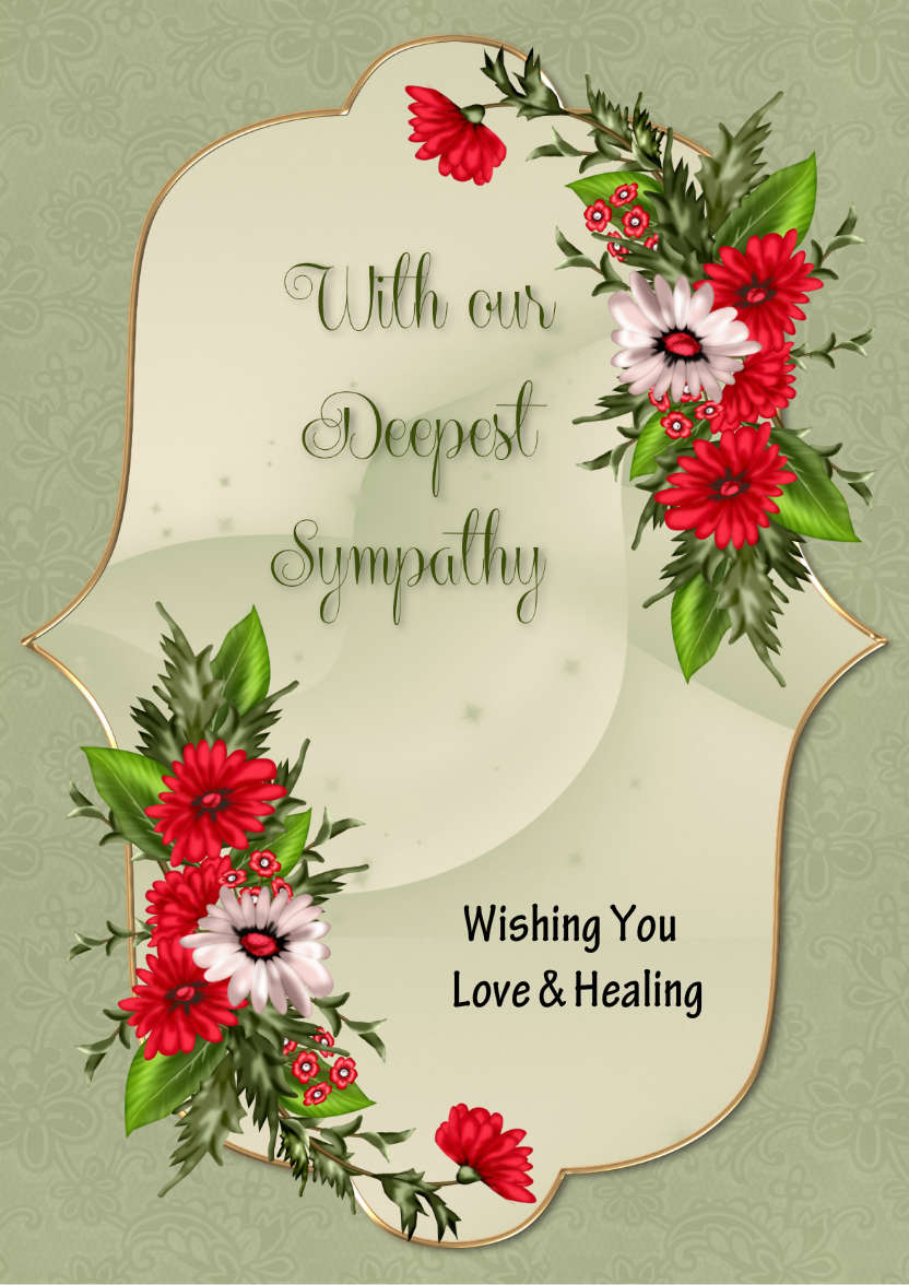 With Our Deepest Sympathy - card made with Crafty Bob's Card Creator