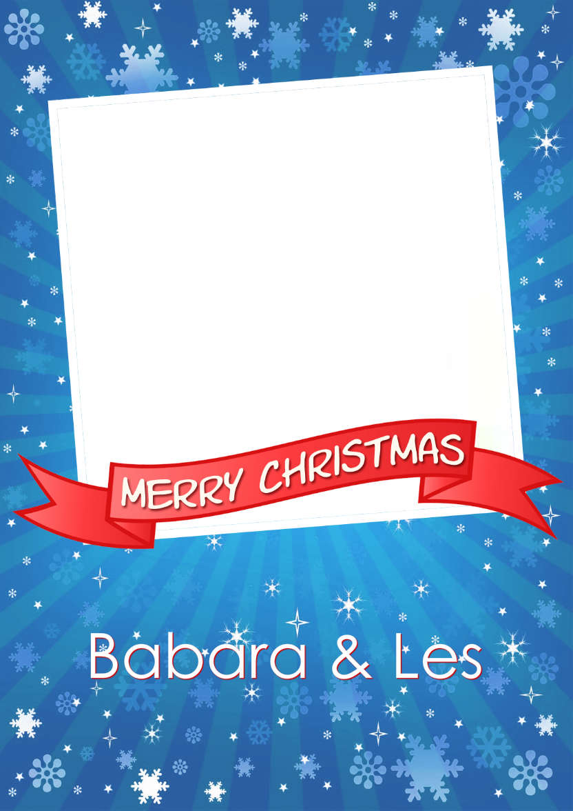 Christmas Family Photo Card - card made with Crafty Bob's Card Creator