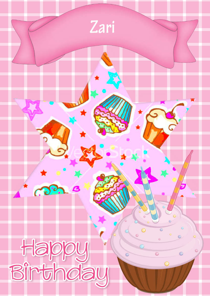 Pretty Pink Cupcake - card made with Crafty Bob's Card Creator