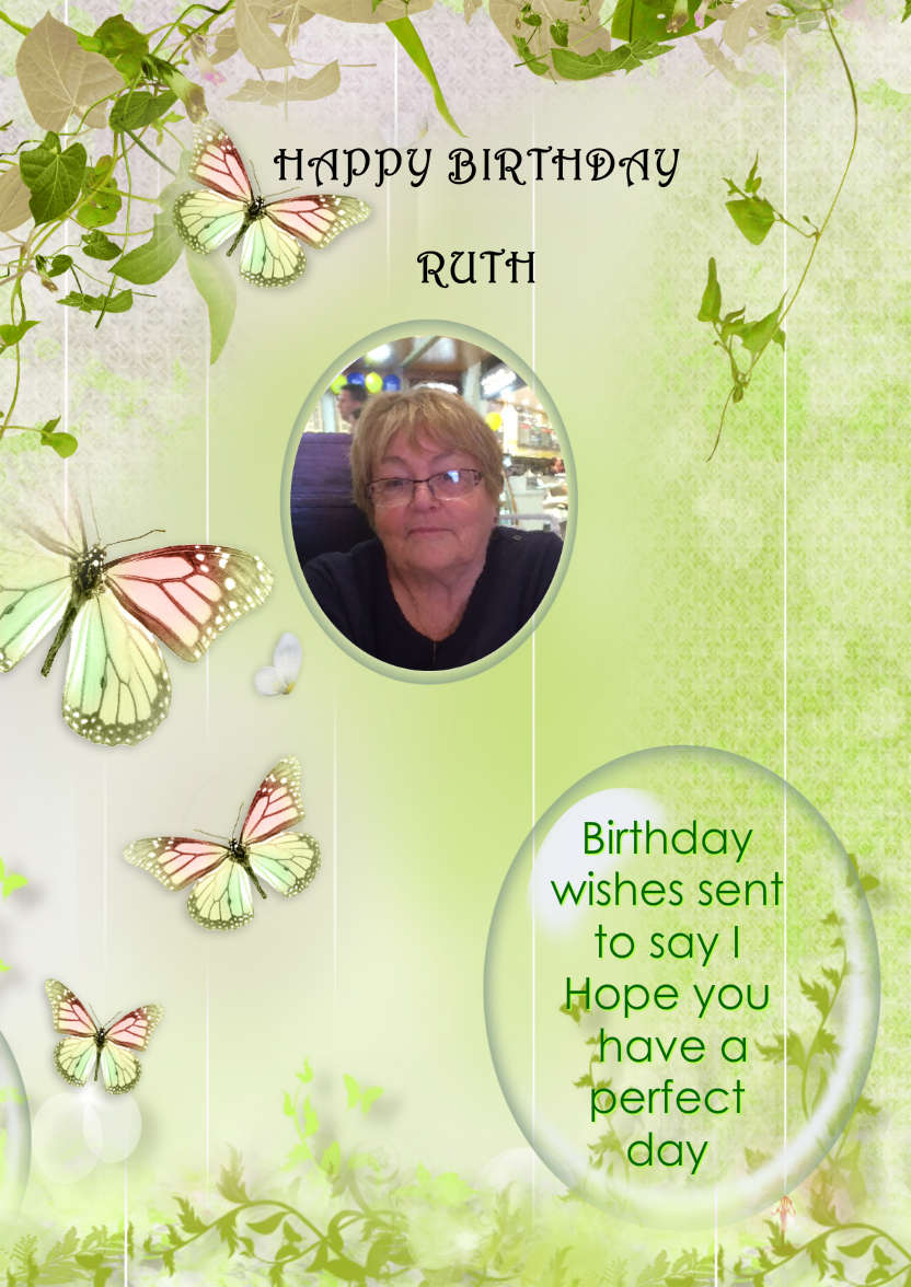 Butterfly Greeting Card - card made with Crafty Bob's Card Creator