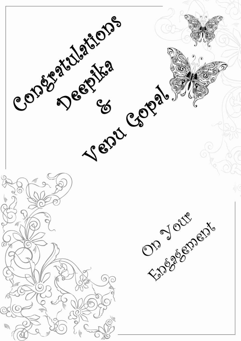 Butterfly Flourish Simple Card Front - card made with Crafty Bob's Card Creator