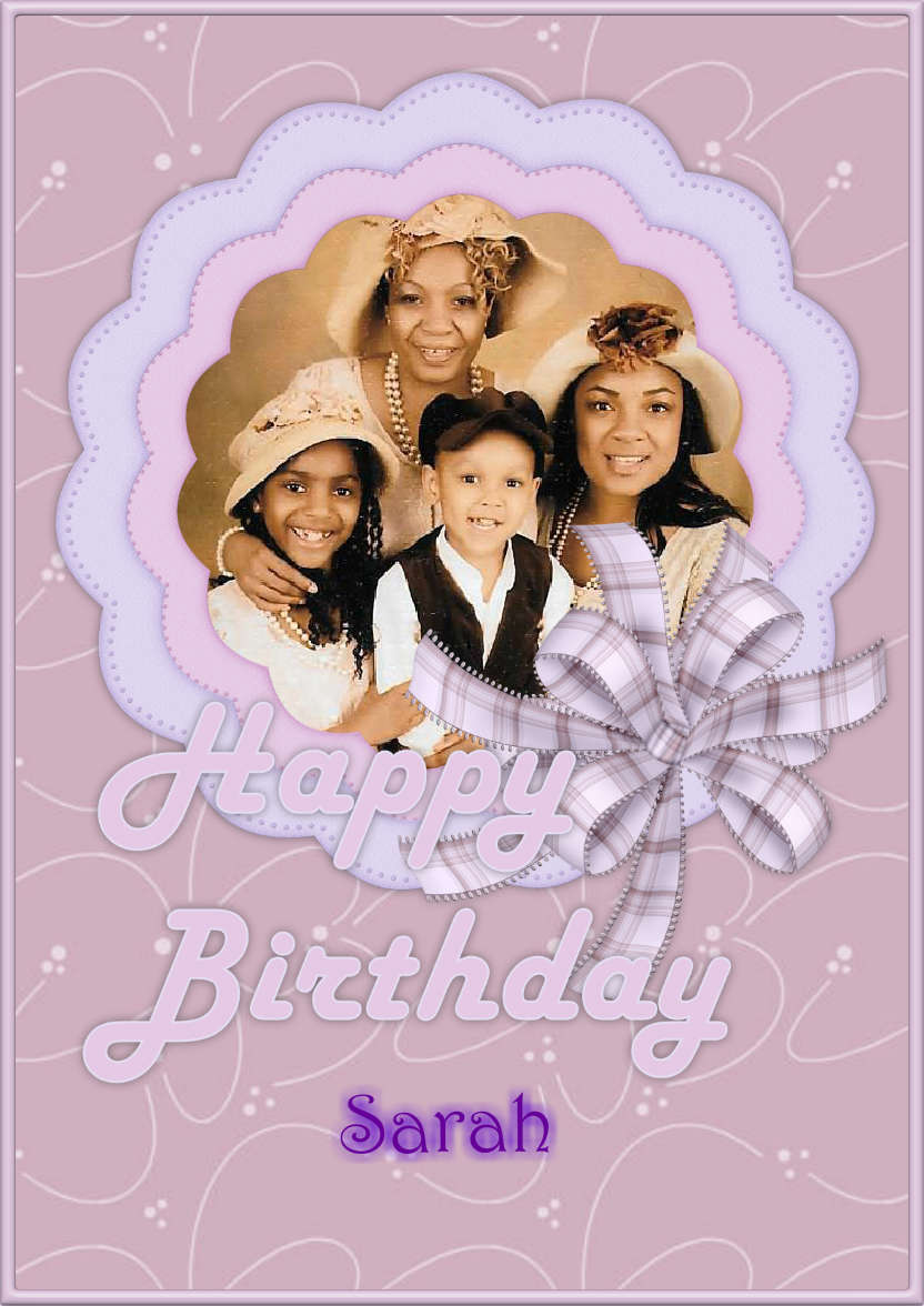 Pastel Birthday - card made with Crafty Bob's Card Creator