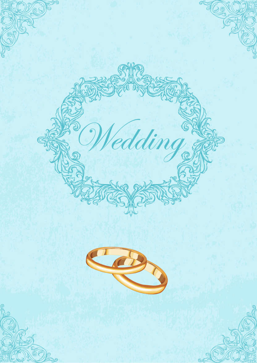 Ornate Wedding Card Front - card made with Crafty Bob's Card Creator