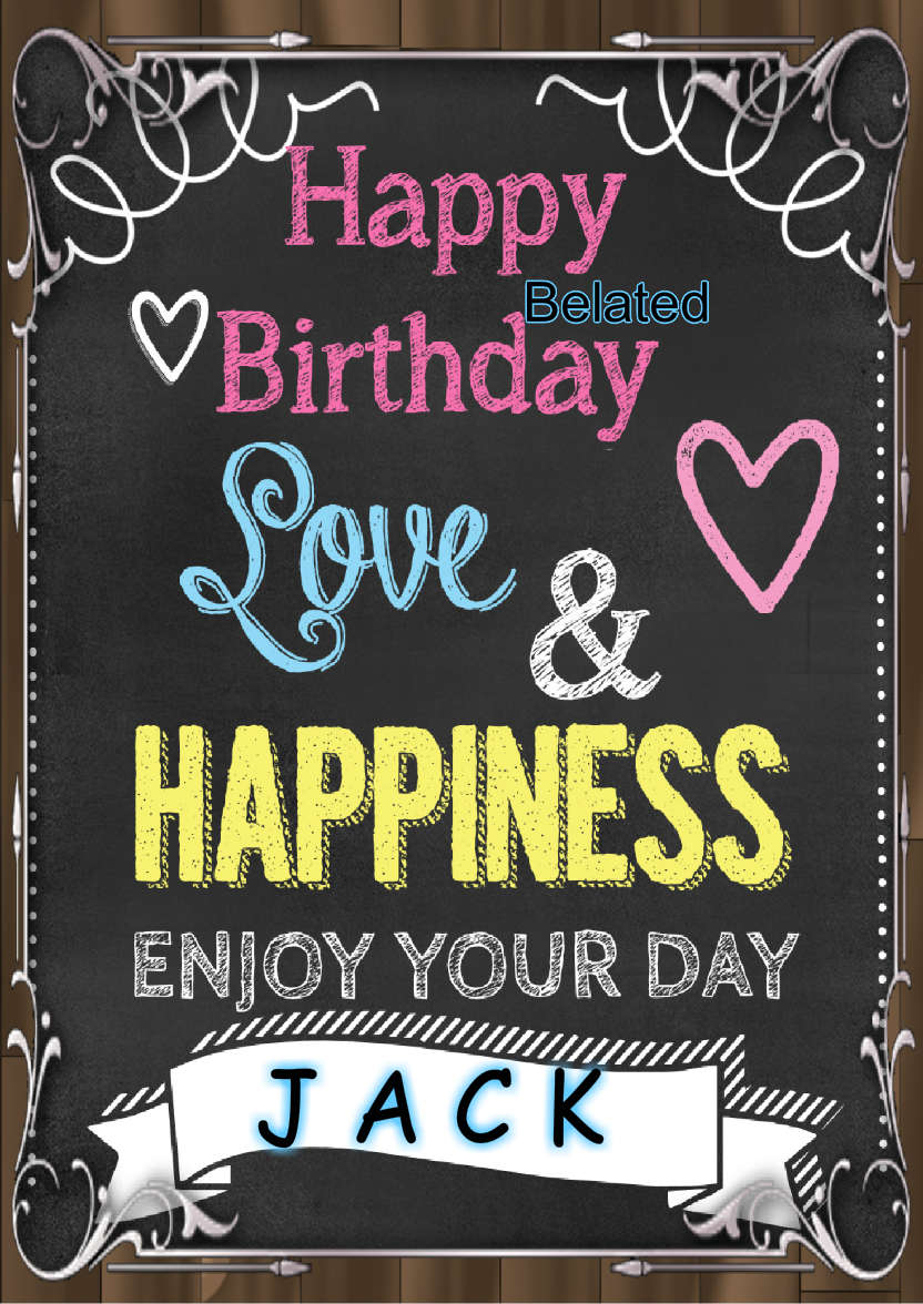 Chalkboard Card - card made with Crafty Bob's Card Creator