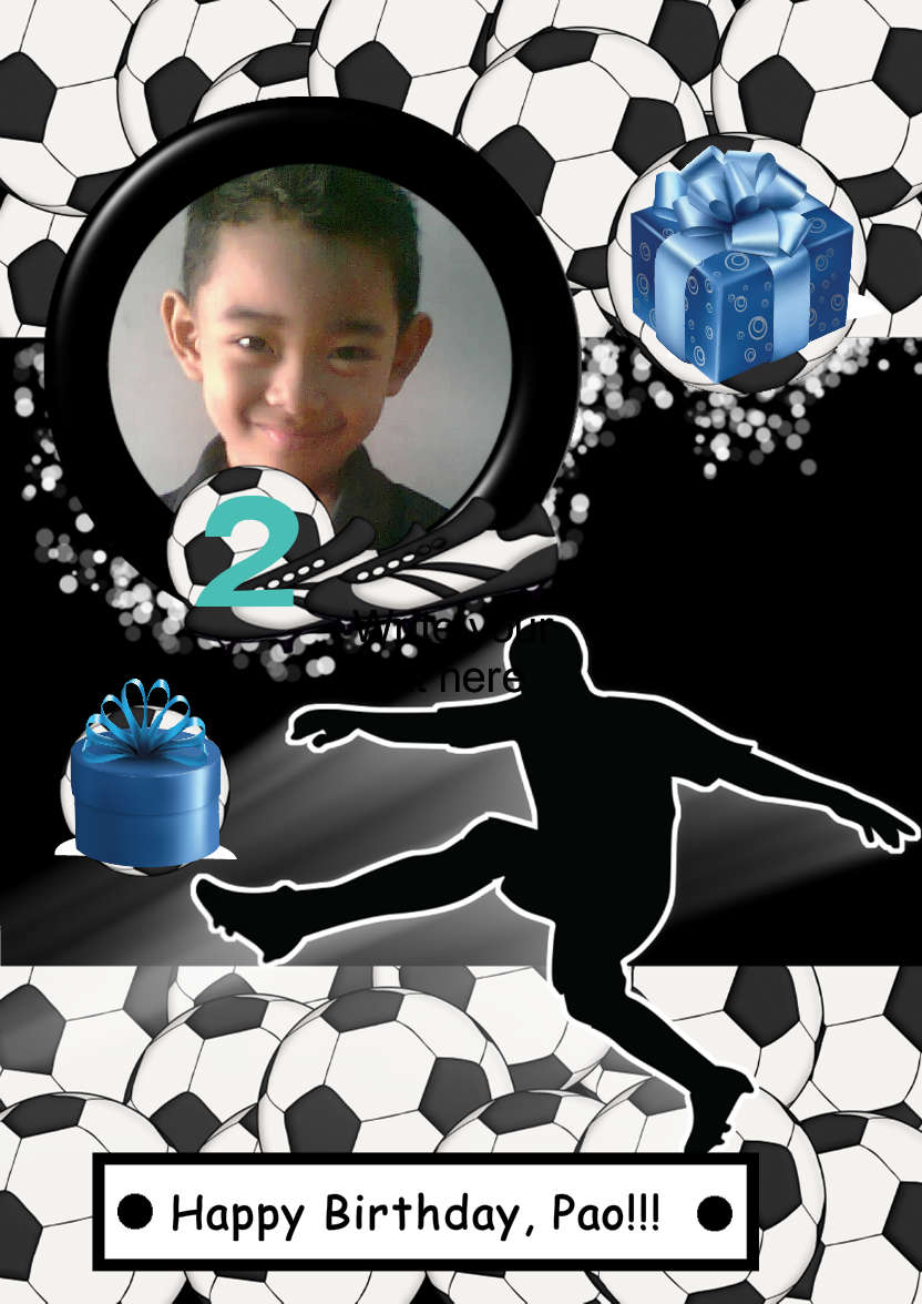 Football Crazy - card made with Crafty Bob's Card Creator