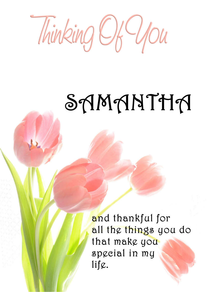 Thinking of You Tulips - card made with Crafty Bob's Card Creator
