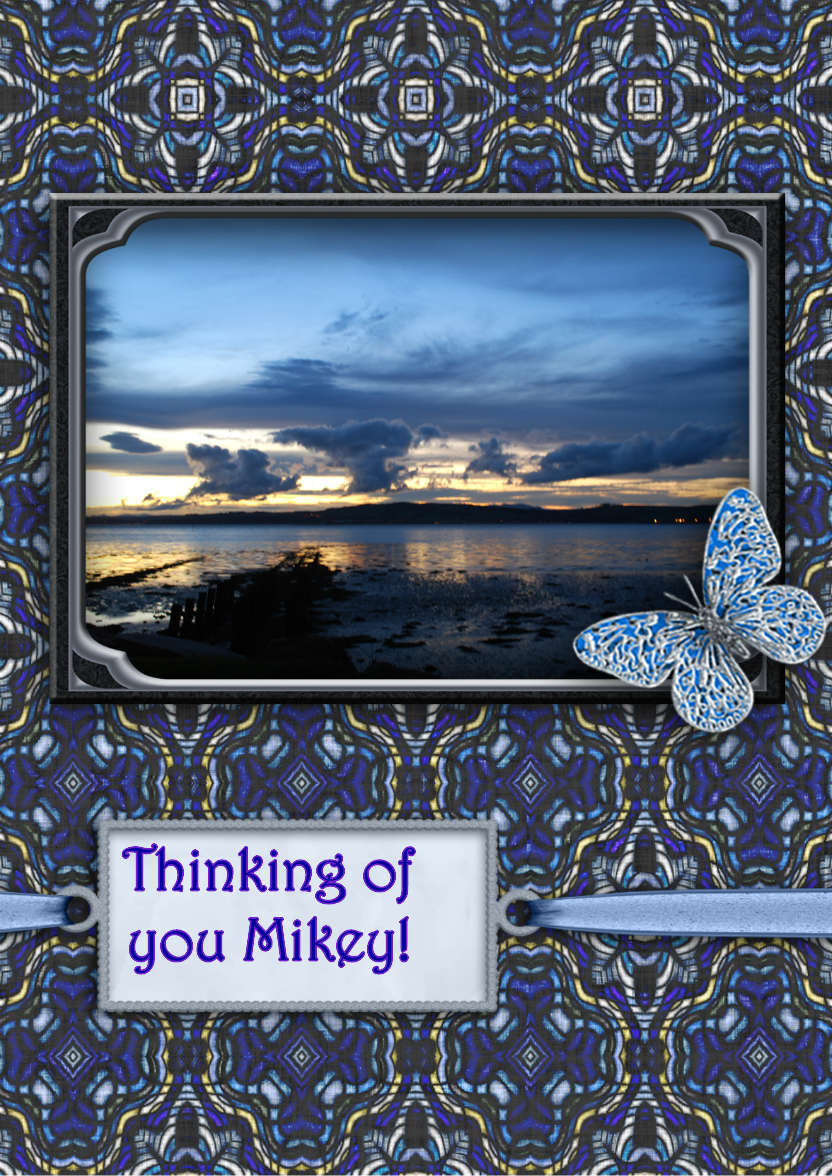 Sunset - card made with Crafty Bob's Card Creator