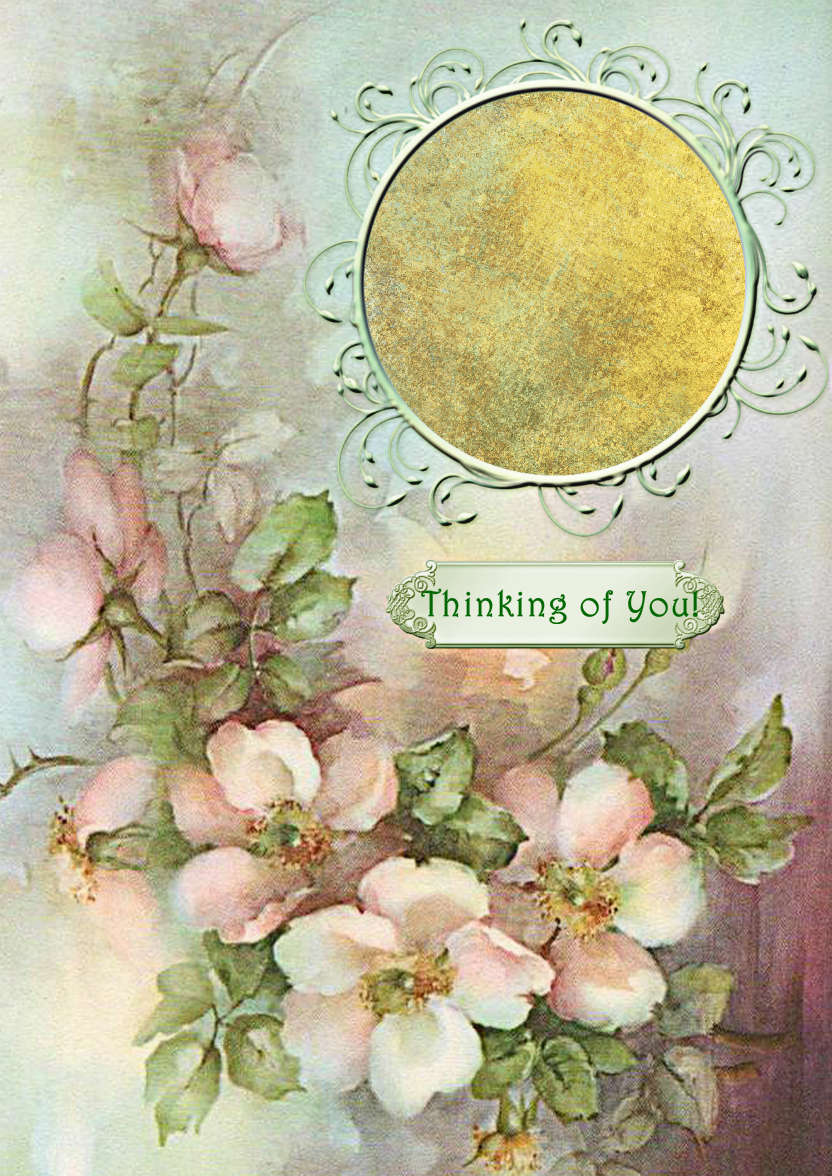 Wild Roses - card made with Crafty Bob's Card Creator