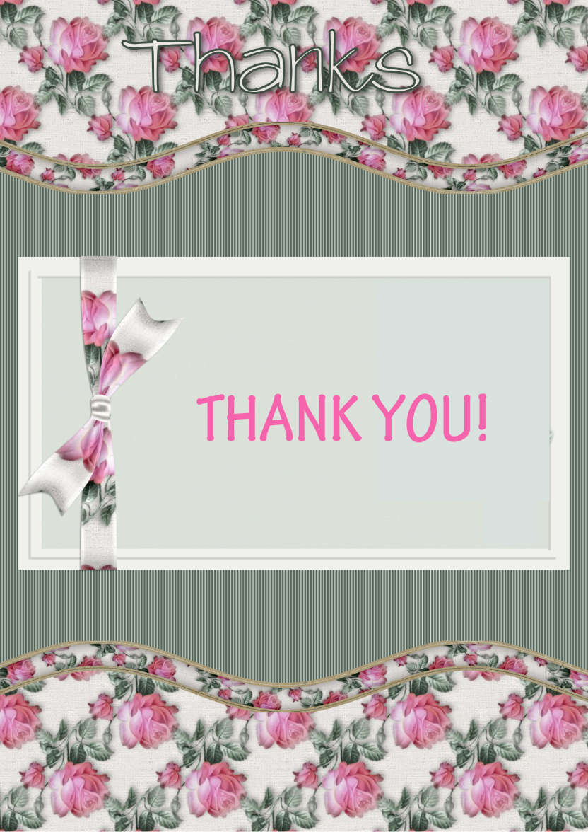 With Thanks - card made with Crafty Bob's Card Creator