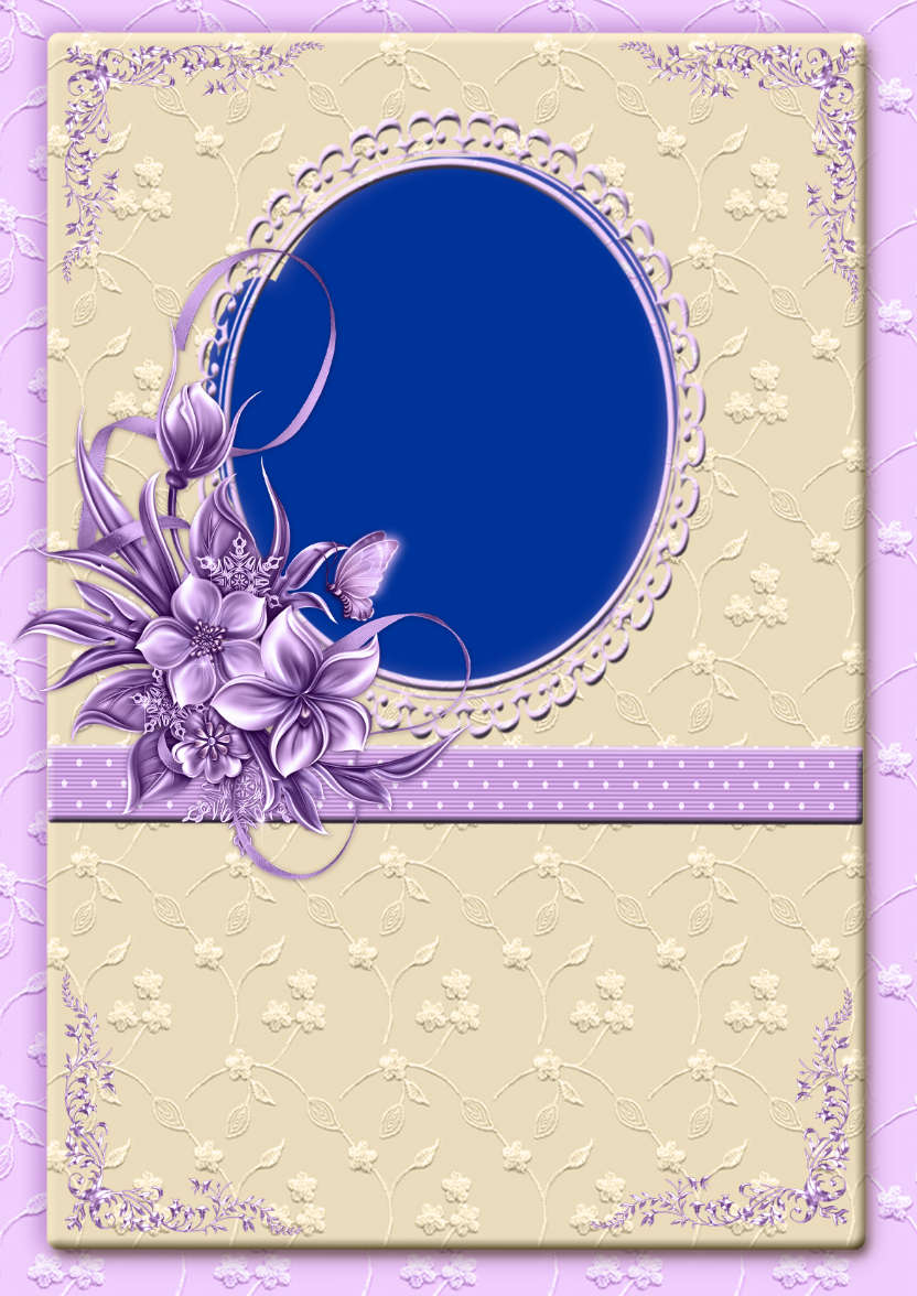 Lacy and Floral Design for Many Occasions #3 - card made with Crafty Bob's Card Creator