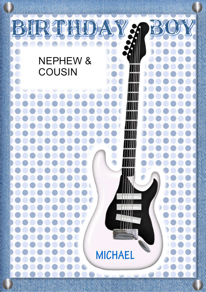 Guitar Fan - card made with Crafty Bob's Card Creator