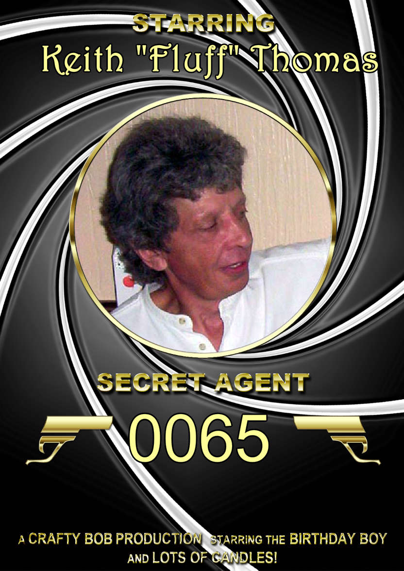 Spoof Secret Agent Photo Card - card made with Crafty Bob's Card Creator