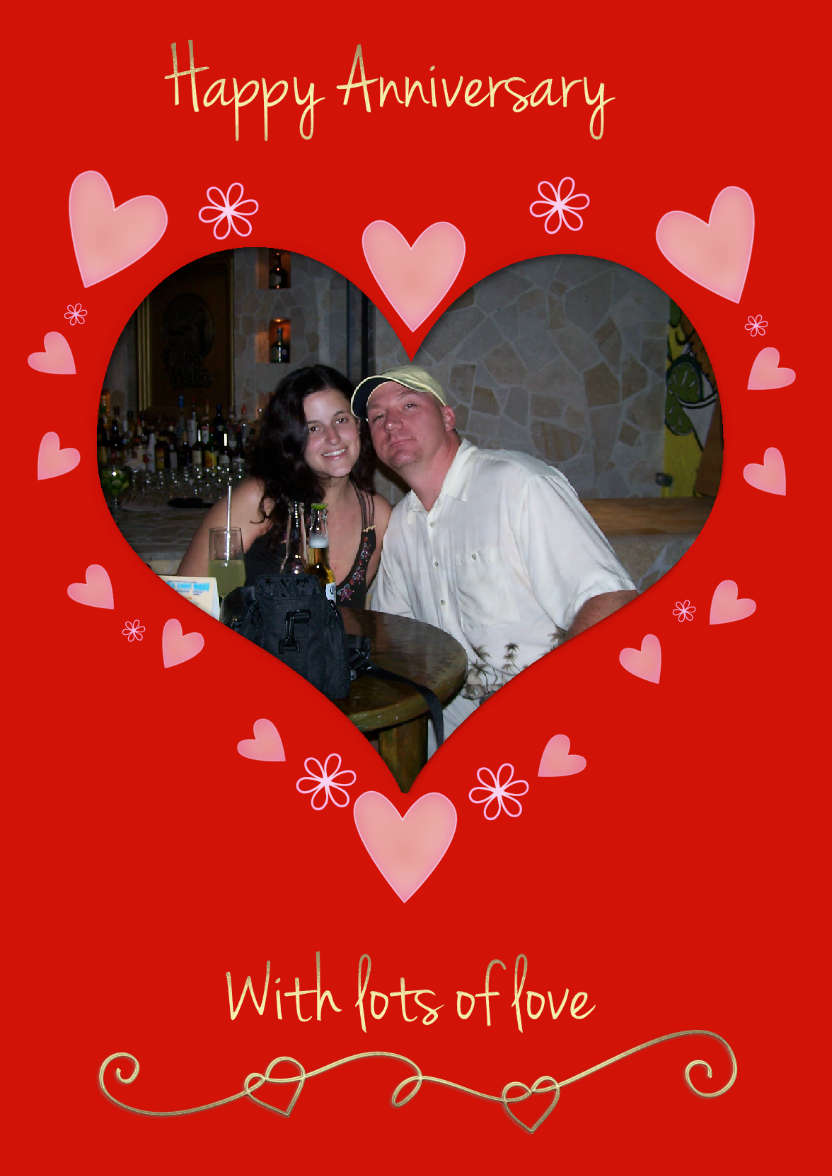 Anniversary Heart - card made with Crafty Bob's Card Creator