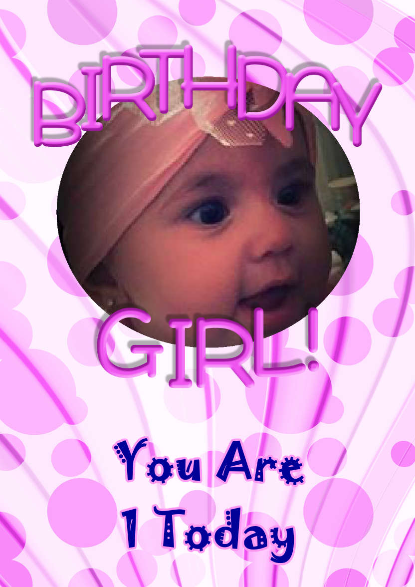 Birthday Girl Aperture Frame Card - card made with Crafty Bob's Card Creator