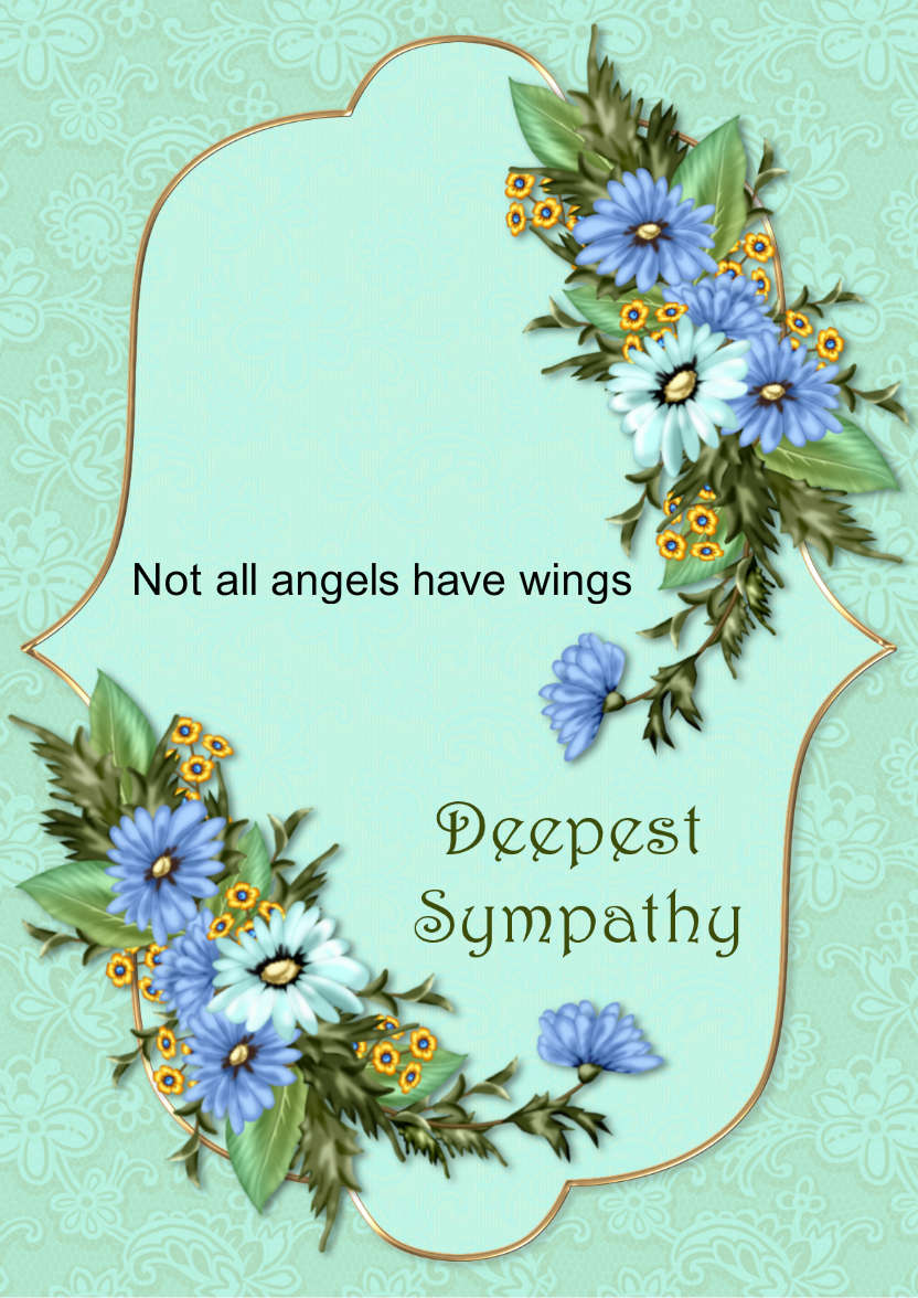 Sympathy Card - card made with Crafty Bob's Card Creator