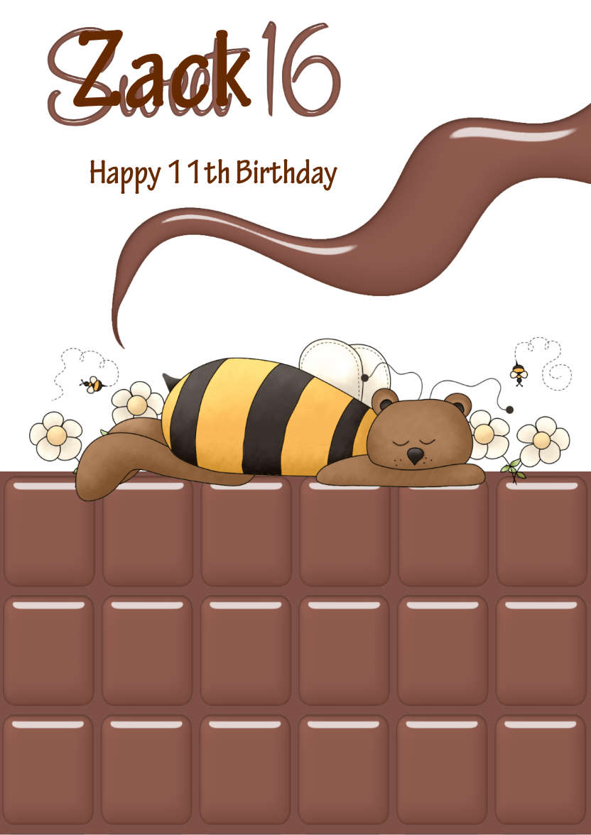 Sweet 16 - card made with Crafty Bob's Card Creator