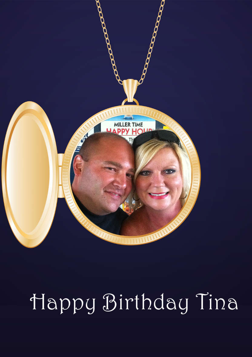 Locket Aperture Photo Card - card made with Crafty Bob's Card Creator